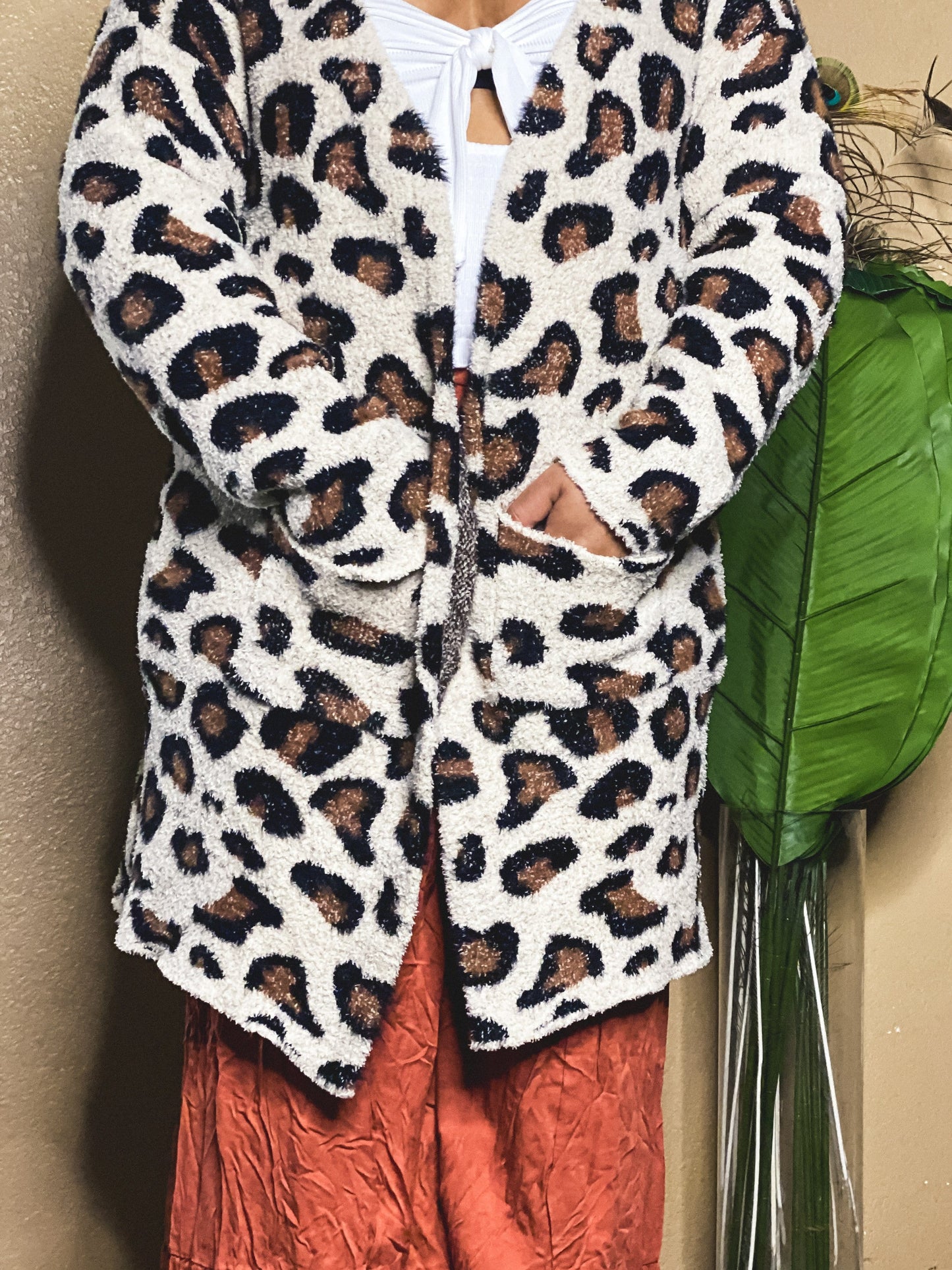 
                  
                    Leopard Sherpa Cardigan
                  
                