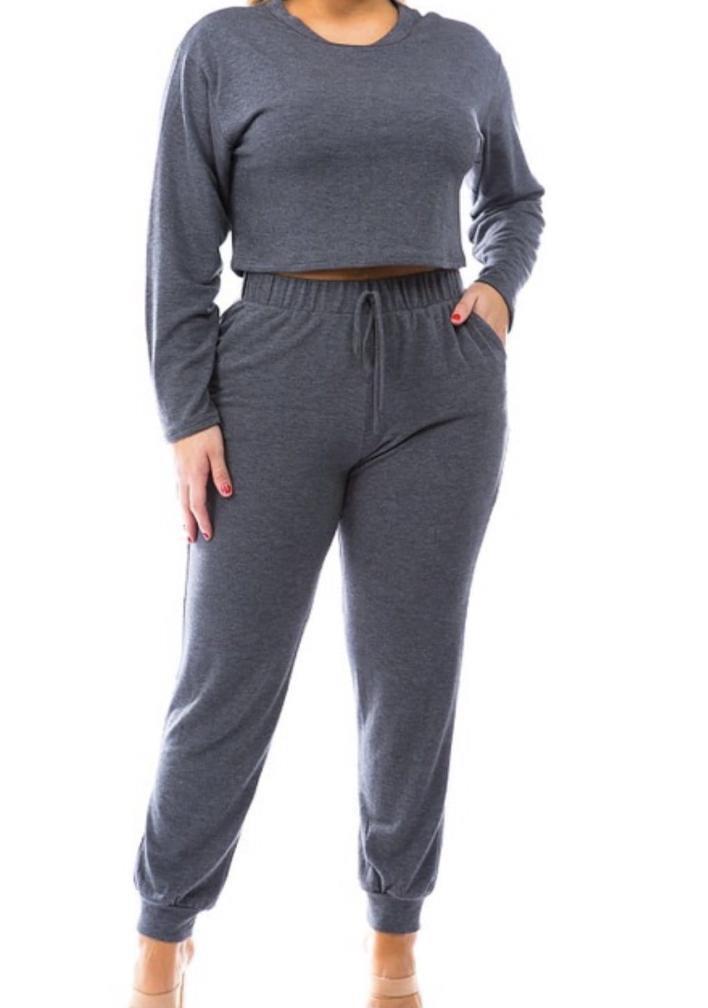 [Plus] Charcoal Jogger Set - Eighth of August 