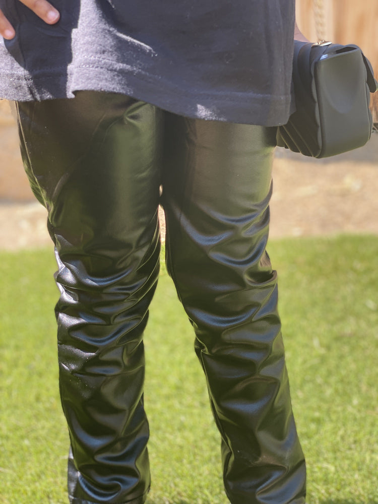 
                  
                    Girls Pleather Leggings
                  
                