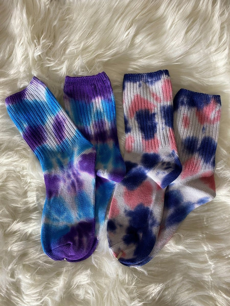 Fun Tie Dyed Ankle Socks - Eighth Of August